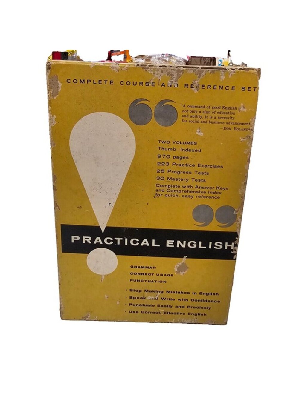 VTG Practical English Volume 1 & 2 by Career Institute, Used Good, box issues
